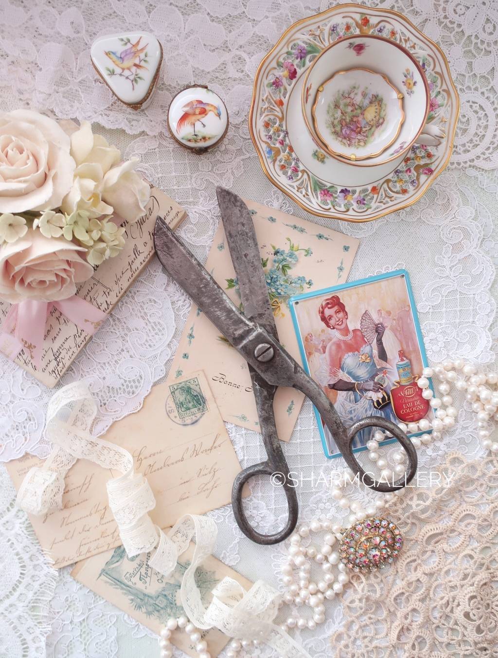 Антикварные портновские ножницы 23см, артель «Бритва Москва»