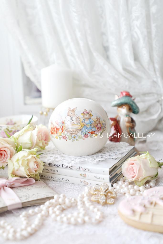 Копилка Крестины кролики «Bunnykins» Зайчики, фарфор Royal Doulton Англия.