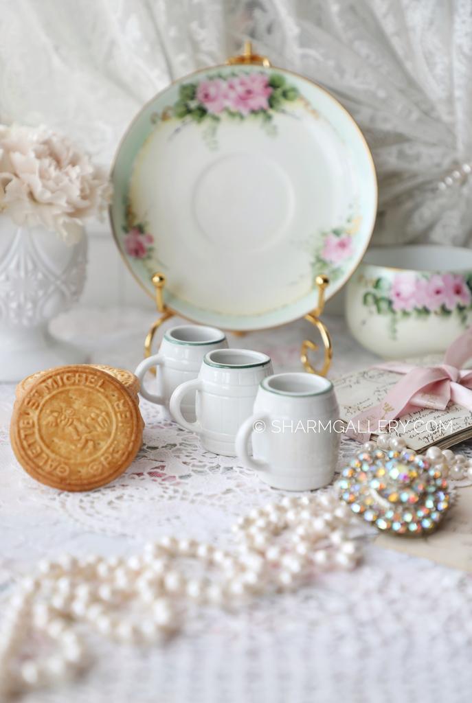 Стопочка «Бочонок» серия "Бюргеры" фарфор WAGNER & APEL Тюрингия, старая Германия.