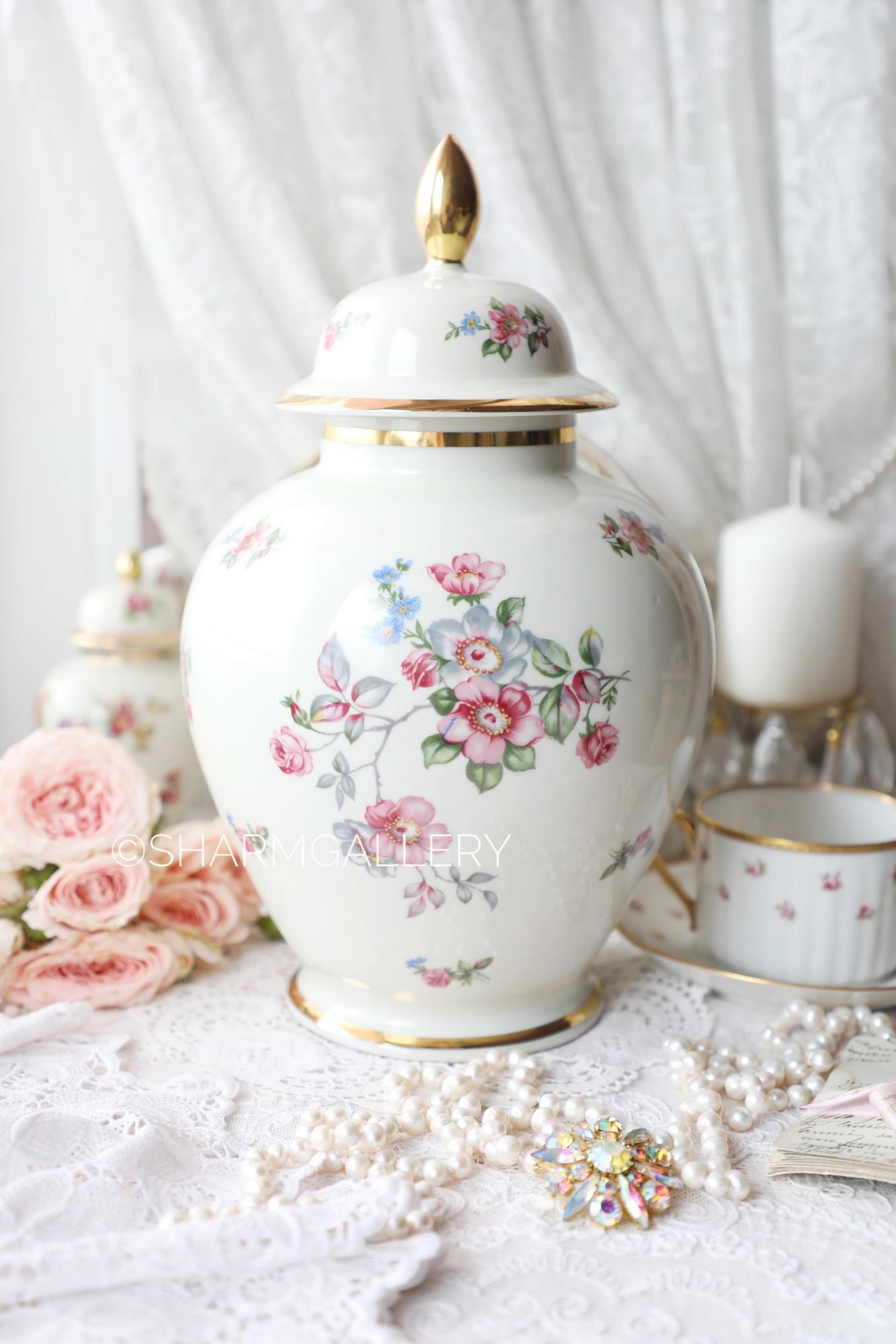 Имбирная ваза с крышкой 30см, фарфор Johann Seltmann Vohenstrauss/Иоганн Зельтманн Фоэнштраус Бавария, Германия.