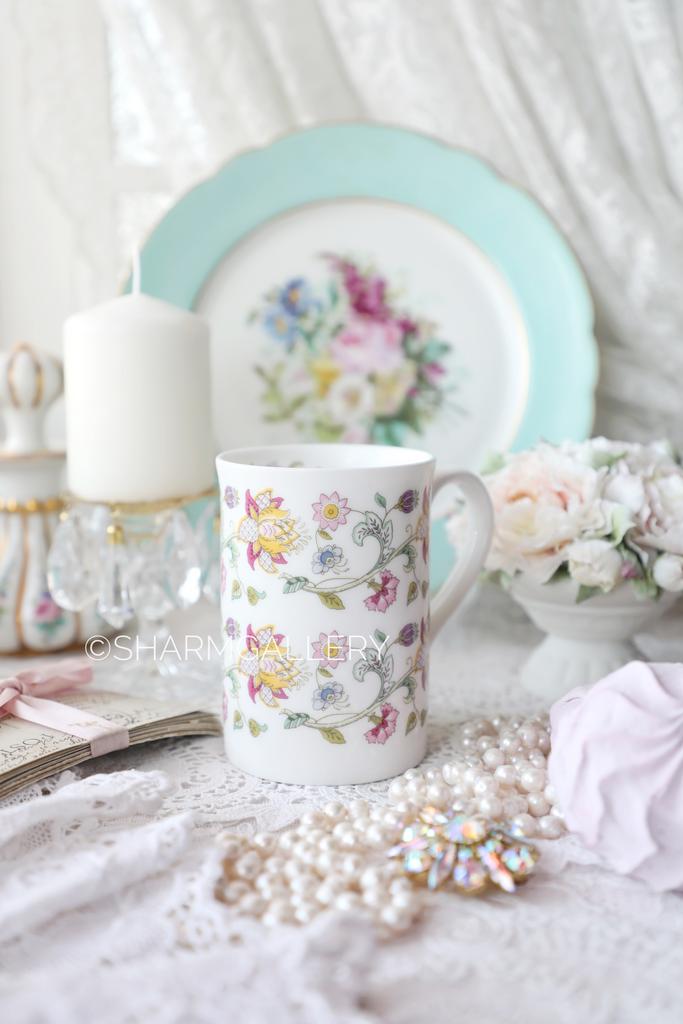 Кружка для чая, кофе «Haddon Hall» 300мл костяной фарфор Minton Англия.