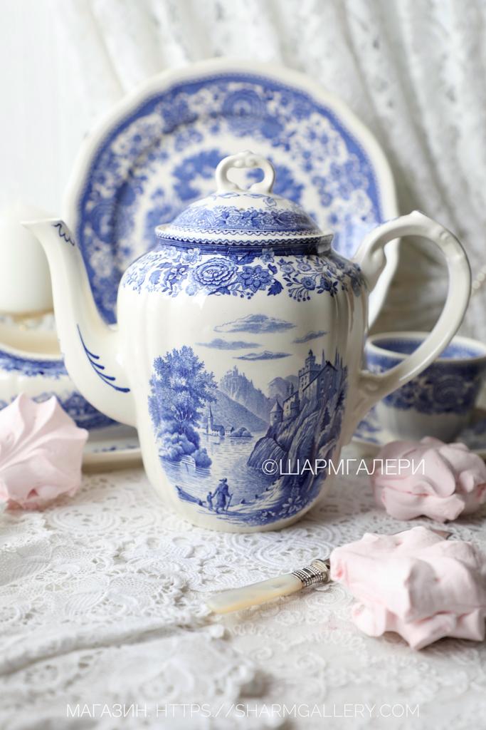 Чайник заварочный 1,2л Burgenland Blau Бургенланд Villeroy&Boch, Германия.