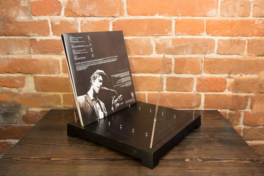 Подставка под виниловые пластинки - чёрная