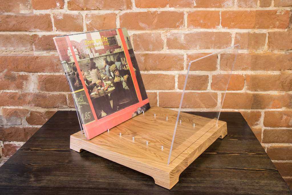 Подставка под виниловые пластинки - бежевая