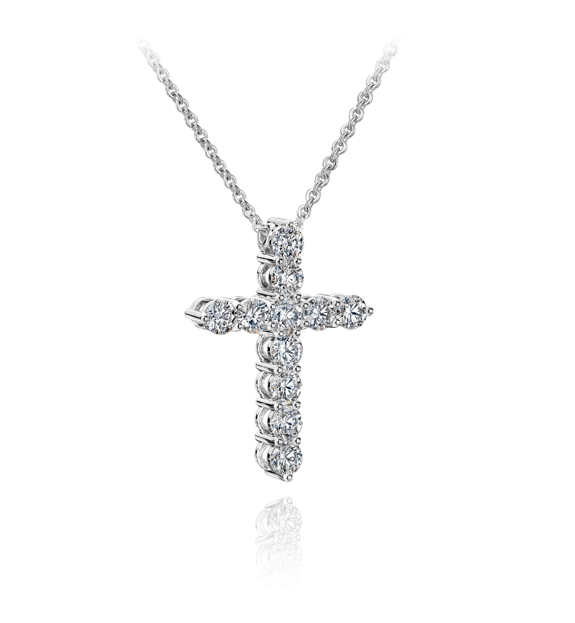 Крест с бриллиантами 1,7 карат