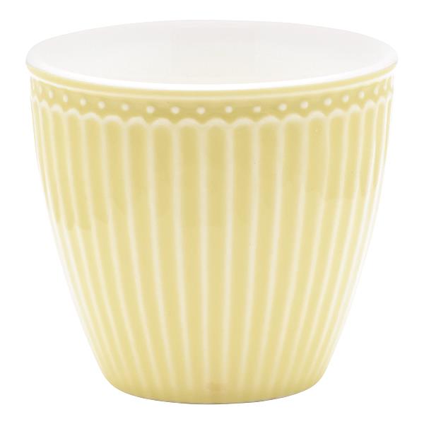 GreenGate чашка-латте  Alice pale yellow