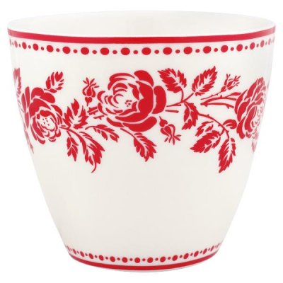 GreenGate чашка латте  Fleur red 300 мл