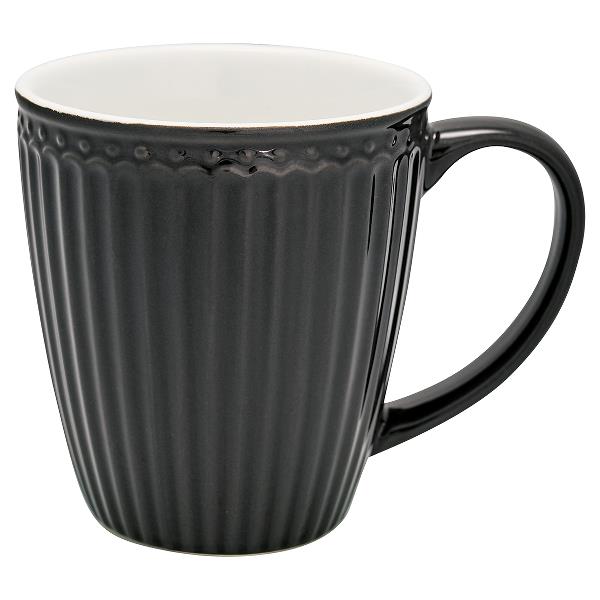 GreenGate чашка Alice dark grey 300 мл