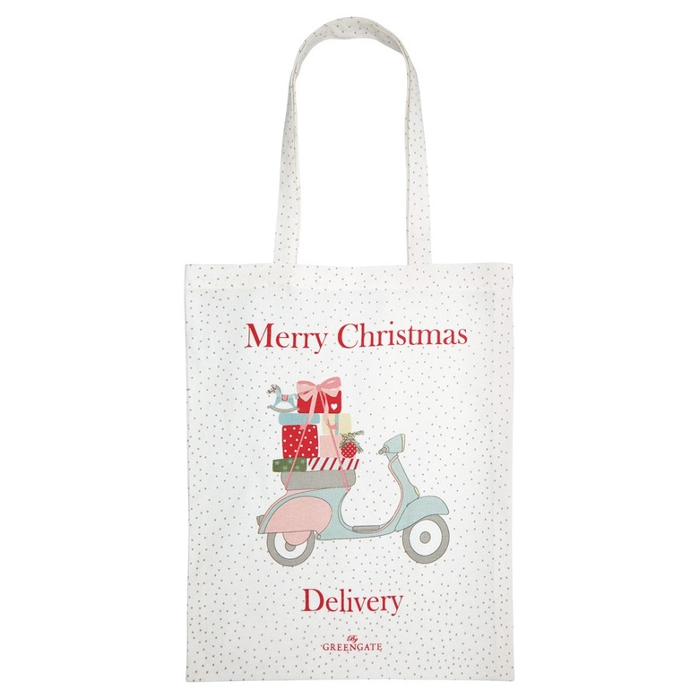 GreenGate сумка для покупок Scooter white