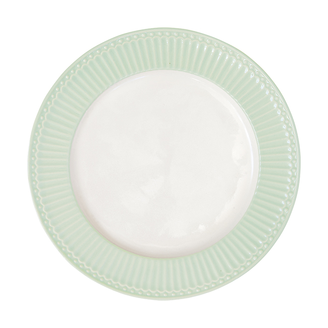 Greengate обеденная тарелка Alice pale green