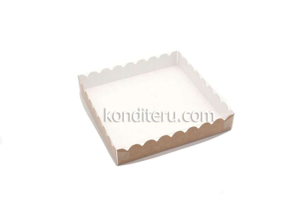 Коробка для пряников КРАФТ 15*15*3 см