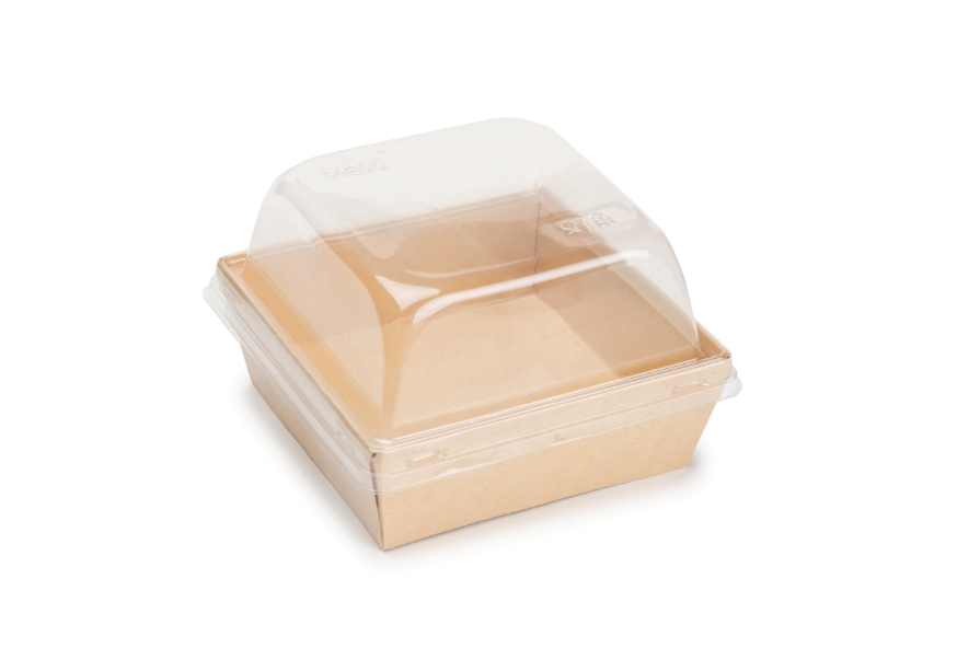Коробка для бенто-торта (ECO Prizma 550) 12,8*12,8*10 см