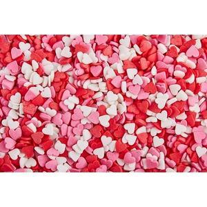 Посыпка "Сердца красно-бело-розовые" 50 г