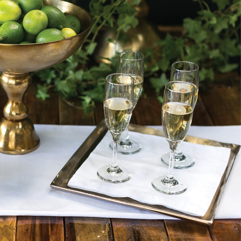 Квадратный металлический поднос (20 х 20 см)