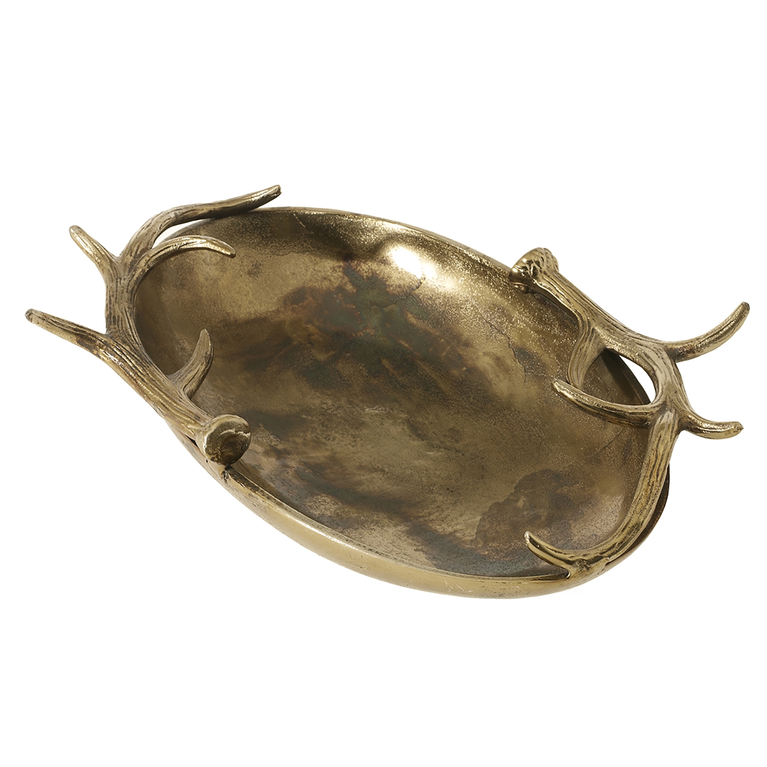 Ваза-блюдо с декоративными рогами (L-12,5 см)