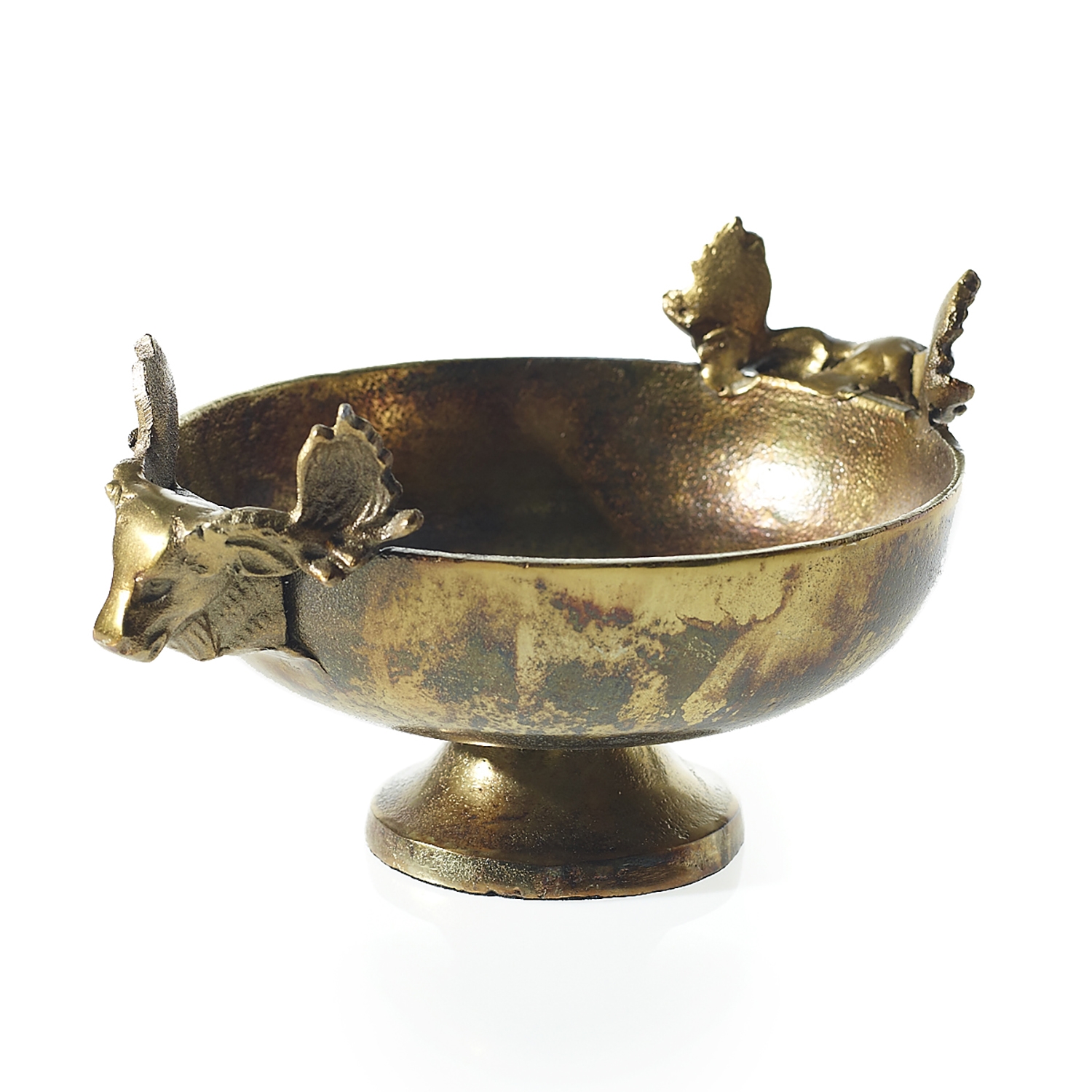 Декоративная ваза с фигурками лосей (Н-15,24)