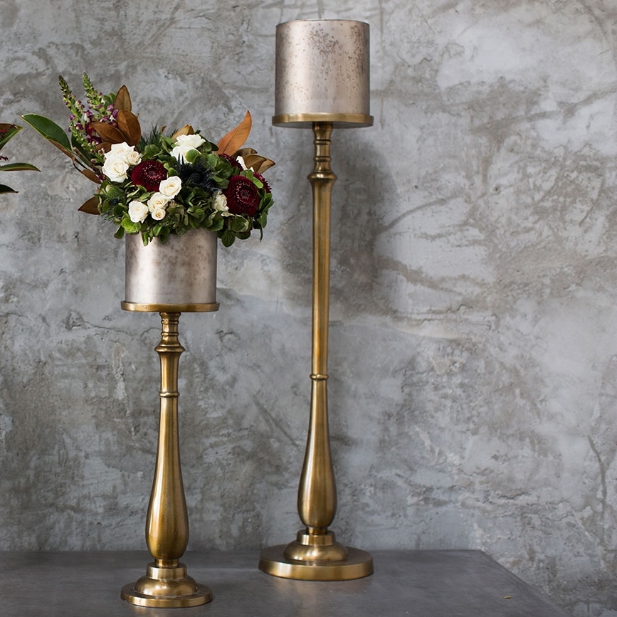 Стойка-подсвечник GOLD со съемной вазой (Н-60 см)