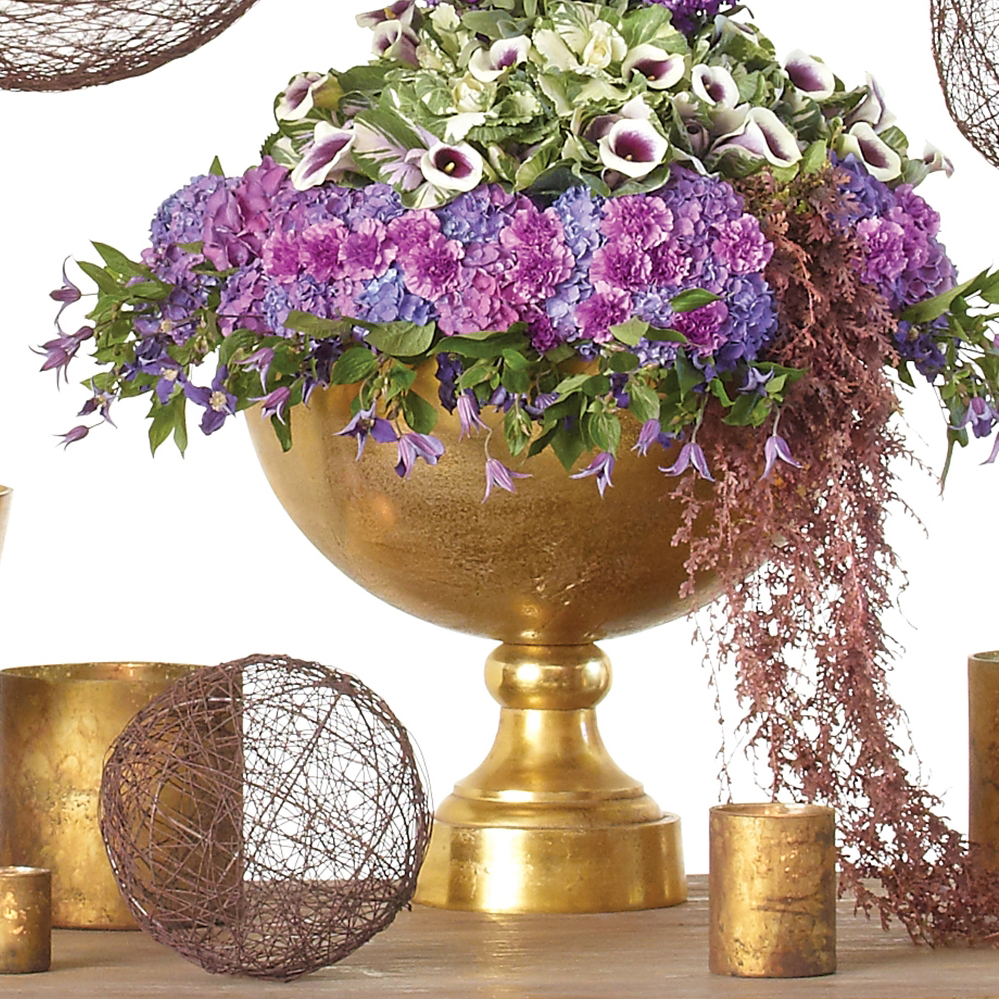 Большая ваза на ножке (H-45 см)