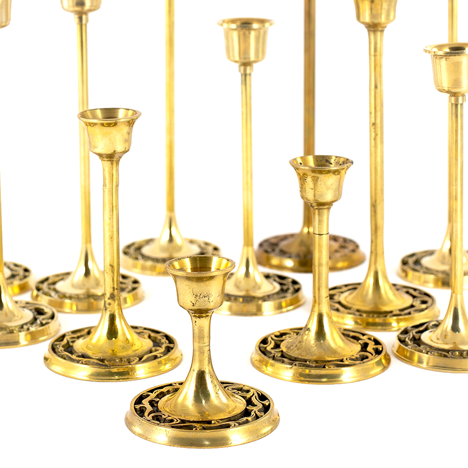 Набор из 14 подсвечников