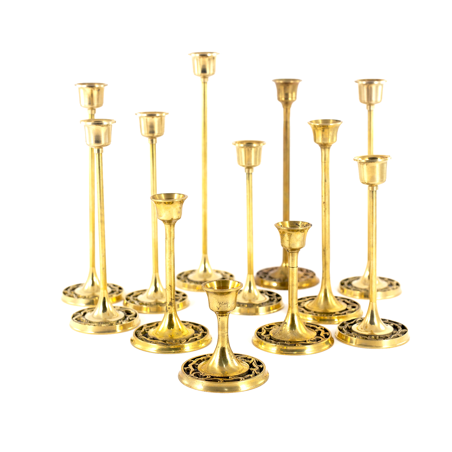 Набор из 14 подсвечников