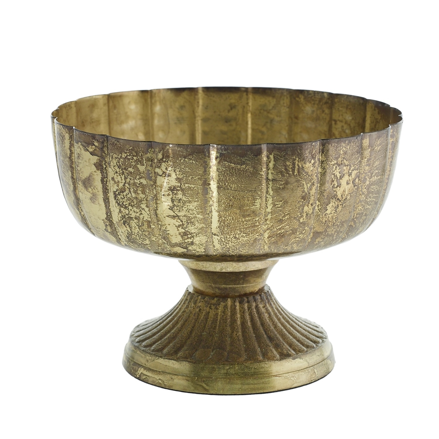 Ваза на ножке с красивой фактурой (Н-14 см)