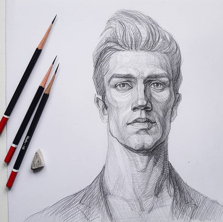 ВИДЕОКУРС "МУЖСКОЙ ПОРТРЕТ КАРАНДАШОМ"