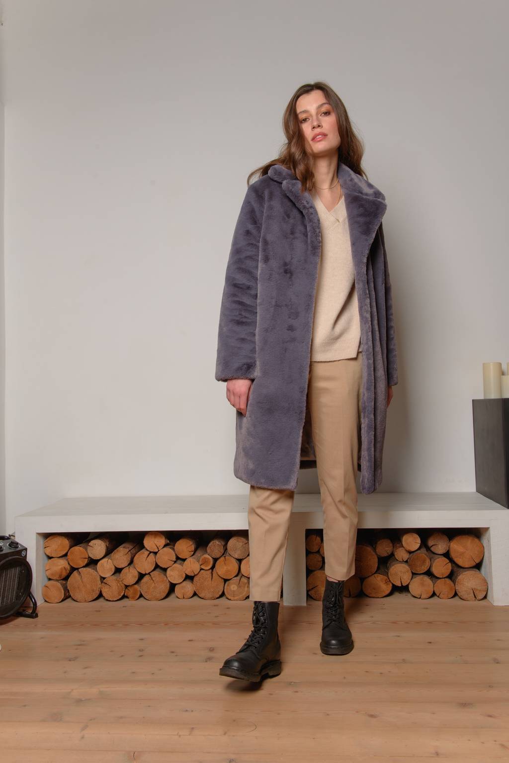 Шуба-халат Фиолетовый кролик