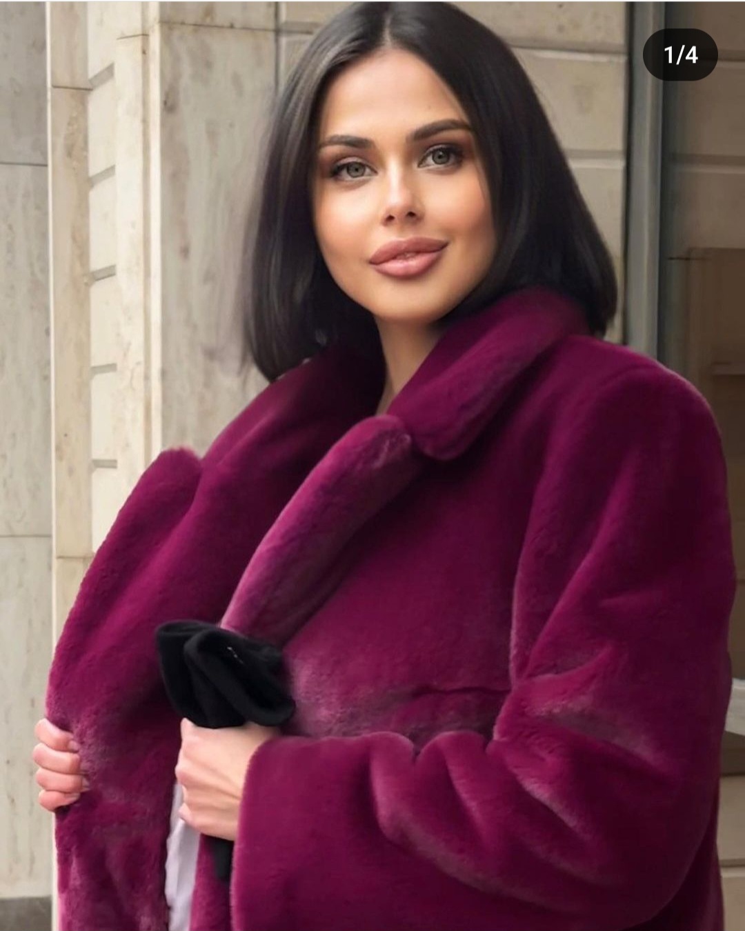 Экошуба Модель Халат Винный