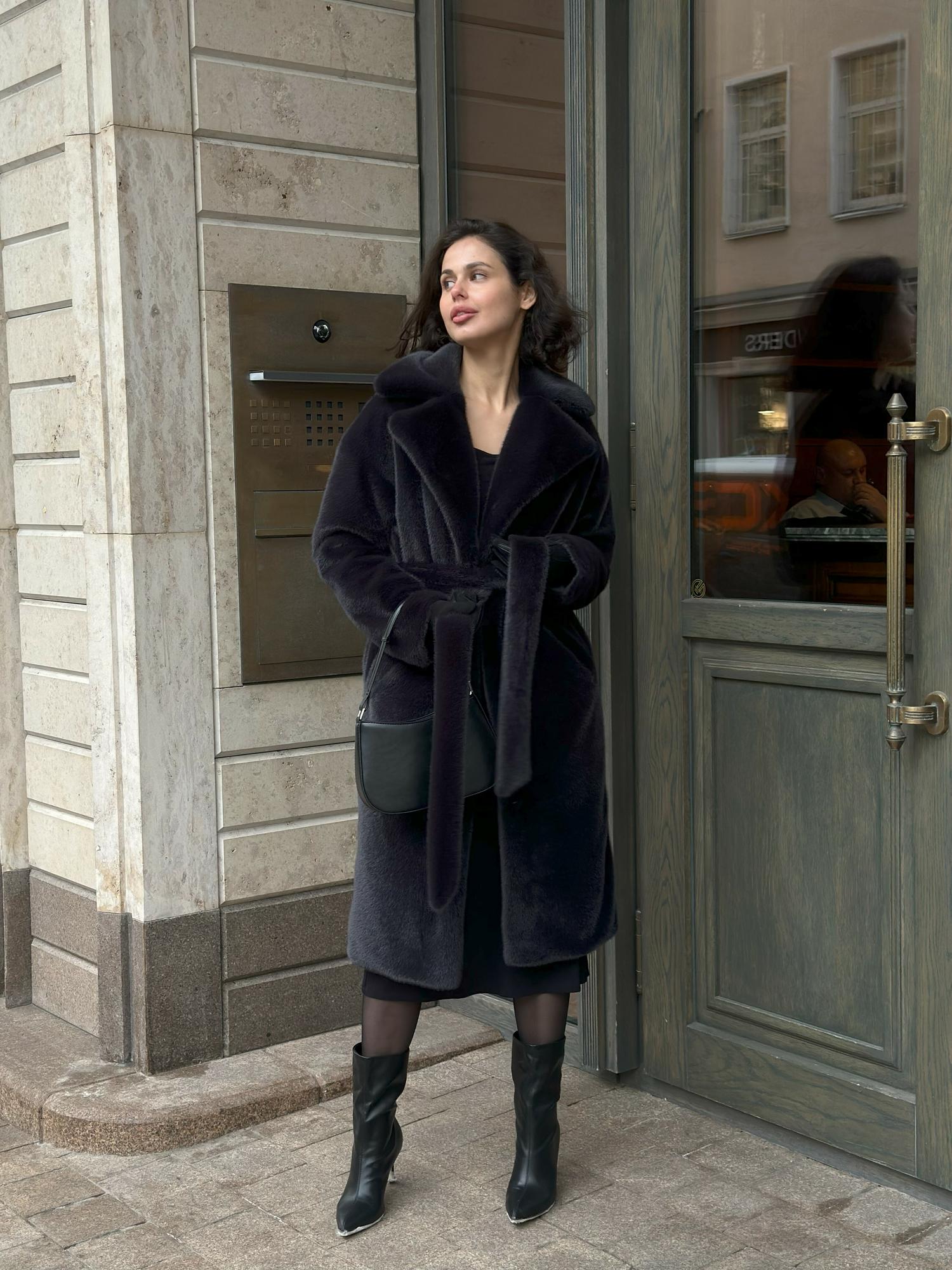 Экошуба Свободная Премиум норка Графит