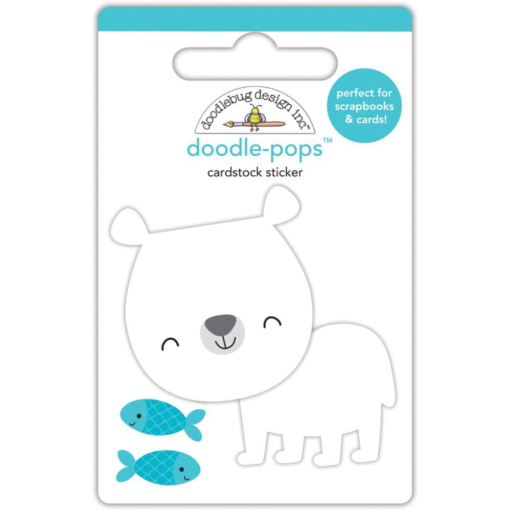 Doodlebug Doodle-Pops 3D наклейки At The Zoo Patrick Polar Bear