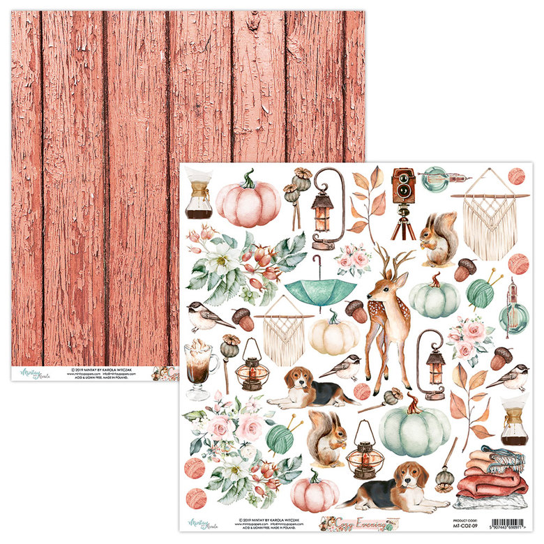 Лист для вырезания Mintay paper Cozy evening 09