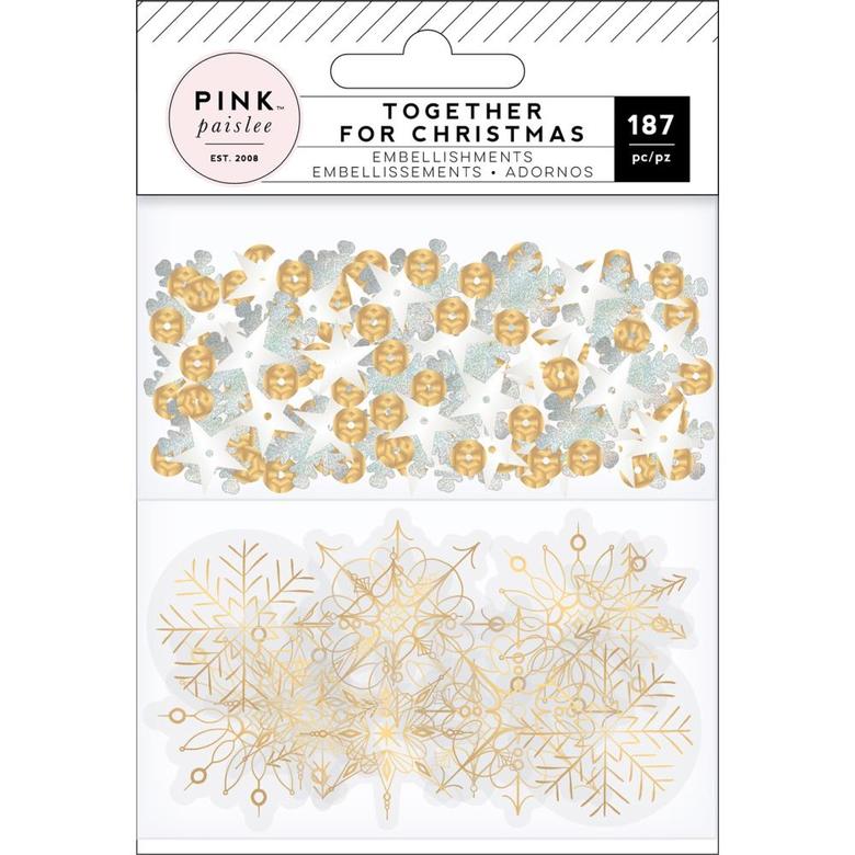 Украшения Pink Paislee Together For Christmas Mixed