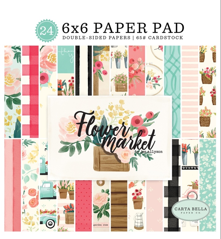 1/2 Набор бумаги Echo Park "Flower market"  15*15 см