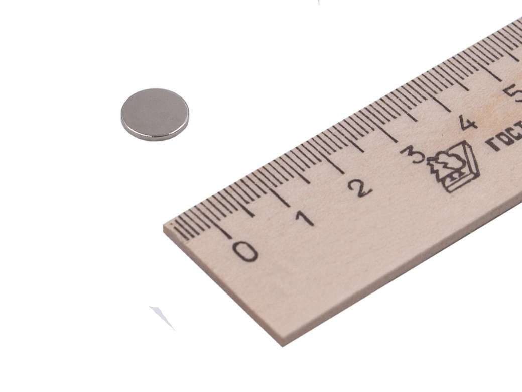 МАГНИТ неодимовый сильный  (диск)  10*1 мм