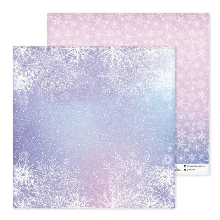 Бумага для скрапбукинга «Дыхание зимы», 30,5 × 30,5 см