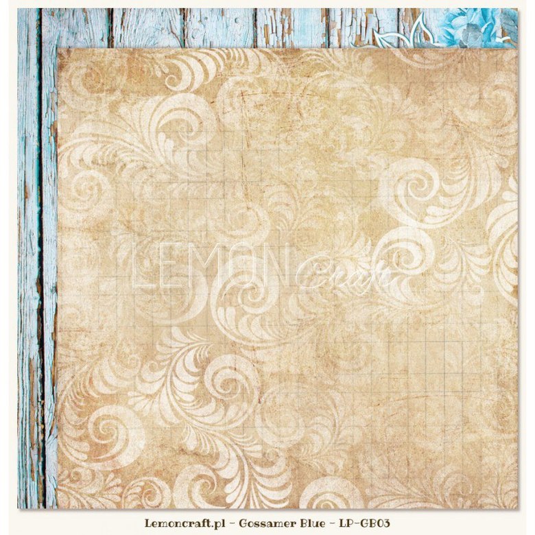 Лист бумаги Lemon Craft - Gossamer blue -03