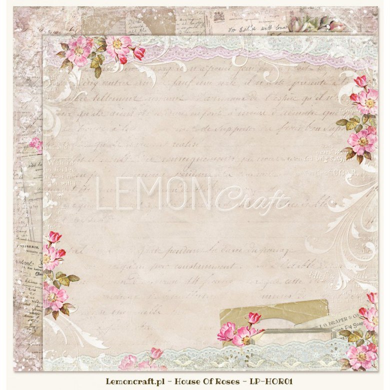 Лист бумаги Lemon Craft - House of Rose -01