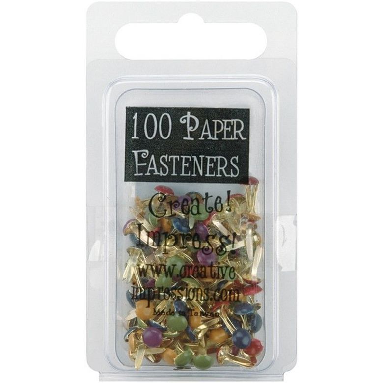 Набор мини брадс Creative Impressions -  Mini Painted Metal Paper Fasteners