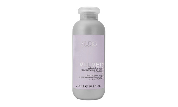 Kapous Studio Professional Luxe Care Velvet Бархат-Шампунь с протеинами Кашемира и маслом Льна 350 мл