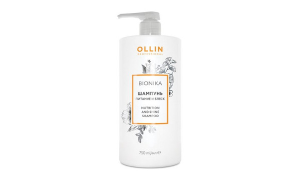 Ollin BioNika Nutrition and Shine Шампунь "Питание и блеск" 750 мл