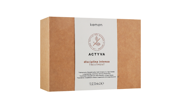 Kemon Actyva Disciplina Treatment Средство для ухода за сухими, кудрявыми волосами 12 шт. х 30 мл