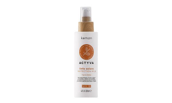 Kemon Actyva Linfa Solare Питательное и защитное масло для волос и тела SPF 6 125 мл