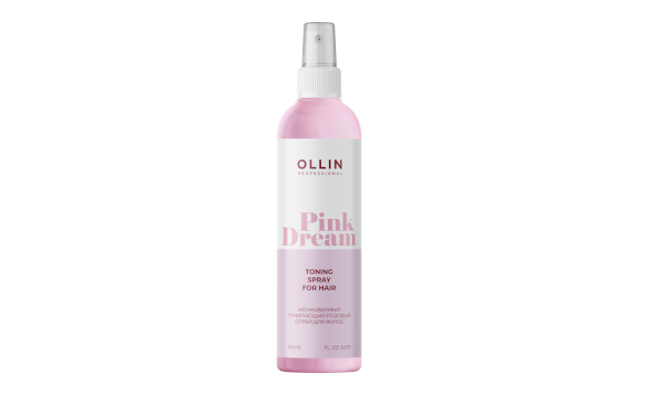 Ollin Pink Dream Тонирующий розовый спрей для волос 150 мл