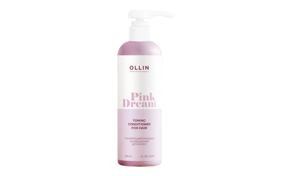 Ollin Pink Dream Тонирующий розовый кондиционер для волос 500 мл