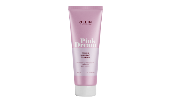 Ollin Pink Dream Тонирующий розовый шампунь для волос 250 мл