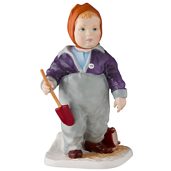 Скульптура "На прогулке". Декорированная.