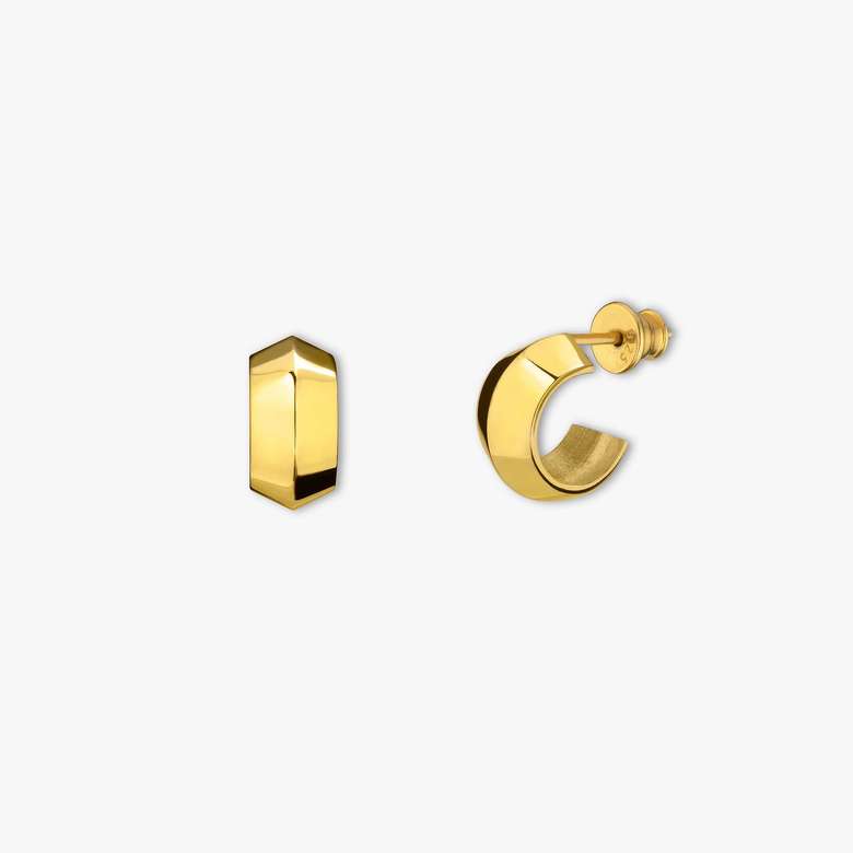 Серьги-кольца широкие малые