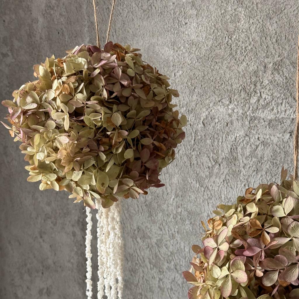 Подвес- шар из  гортензии