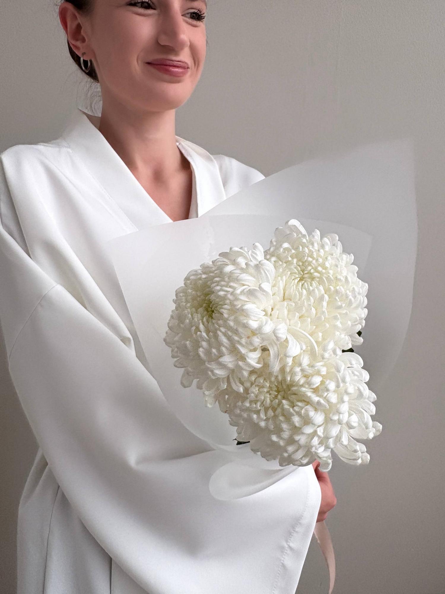 Шарообразные хризантемы Рибонет 3 шт