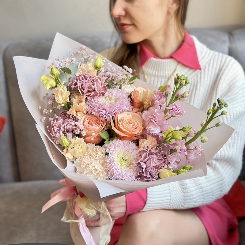 Букет цветов "Штрудель"